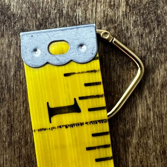 Gold Plated Square Earrings - Picture 4 of 4